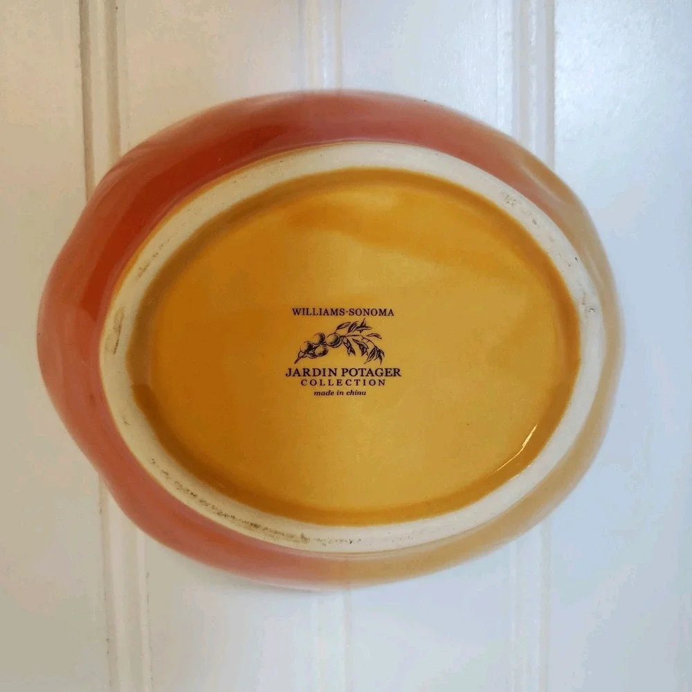 Jardin Potager Ceramic Bowls Pumpkin & Yellow Pepper Set Of‎ 2 Williams Sonoma